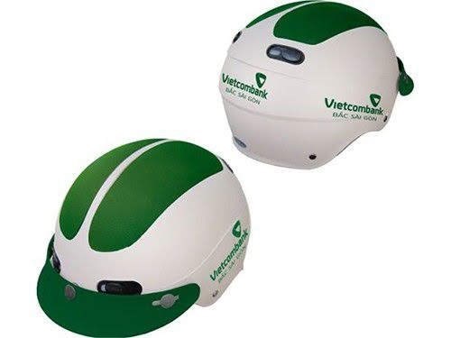 Mũ bảo hiểm logo Vietcombank - Mũ Bảo Hiểm Đặng Hoàng Phát - Công Ty TNHH Sản Xuất Thương Mại Đặng Hoàng Phát